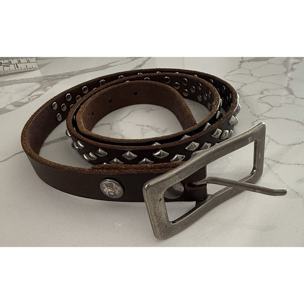 Bed Stu Endless Leather Belt w/ Metal Studs Western Boho Women's L‎